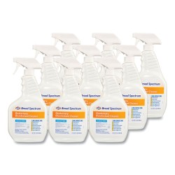 Broad Spectrum Quaternary Disinfectant Cleaner, 32 Oz Spray Bottle, 9/carton