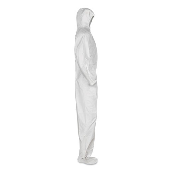 COVERALL,HOOD,4XL,20/C,WH