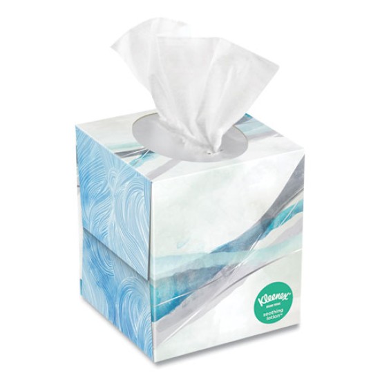 Lotion Facial Tissue, 2-Ply, White, 65 Sheets/box, 27 Boxes/carton
