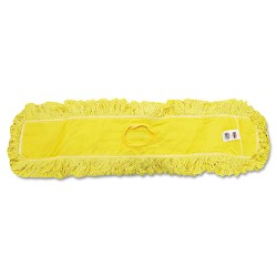 Trapper Commercial Dust Mop, Looped-End Launderable, 5" X 36", Yellow