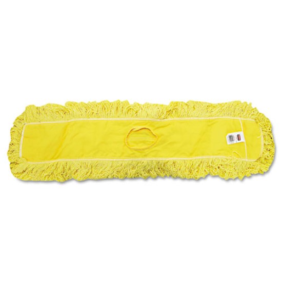 Trapper Commercial Dust Mop, Looped-End Launderable, 5" X 36", Yellow