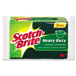 SPONGE,HEAVY DUTY,3/PK,GN SPONGE,HEAVY DUTY,3/PK,GN