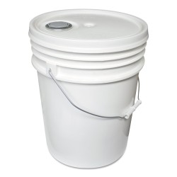 BUCKET,5 GAL W/LID,WH BUCKET,5 GAL W/LID,WH