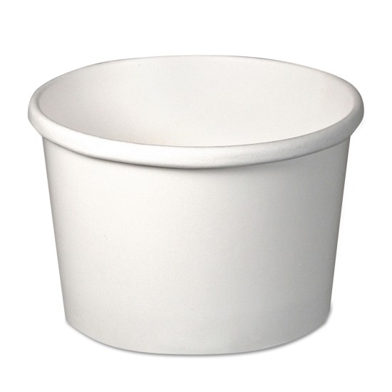 CONTAINER,PPR,FOOD,8OZ,WH