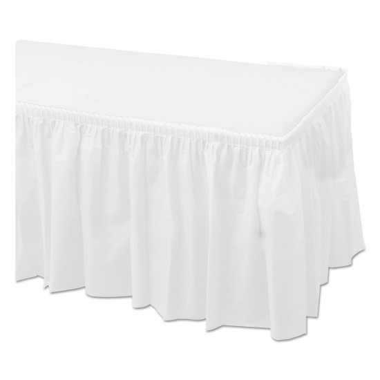 TABLECOVER,SKIRT,29X14,WH