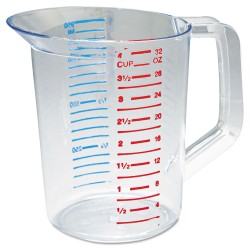 CUP,1 QT MEASURING,CLR CUP,1 QT MEASURING,CLR