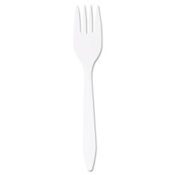 FORK,PLASTIC,M-WGT,WHT