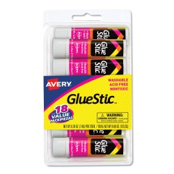 GLUE,STIC,.26OZ,18/PK,WHT GLUE,STIC,.26OZ,18/PK,WHT
