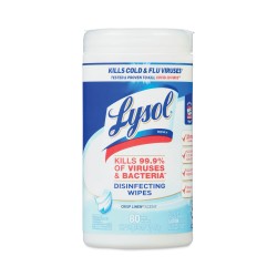 WIPES,DISINF,CLN SCENT,WH