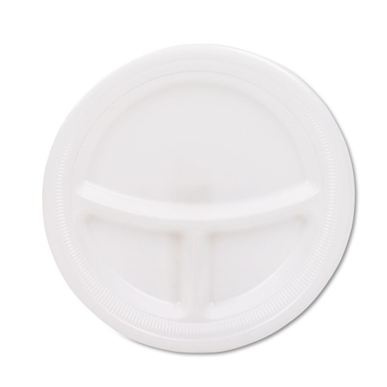 PLATE,9" FOAM COMPTMNT,WH