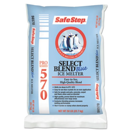 Safe Step Ice Melt - Pro Select Blue Ice Melt, 50 lb Bag, 49/Pallet - Safe Step 570