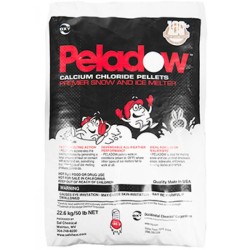 Peladow Ice Melt - Calcium Chloride Pellets - 55 x 50lb bags/pallet